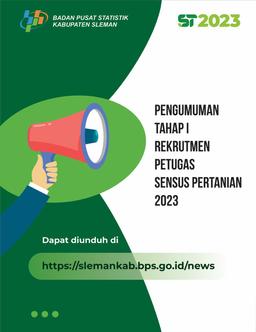 [PENGUMUMAN HASIL SELEKSI TAHAP I REKRUTMEN PETUGAS ST2023]