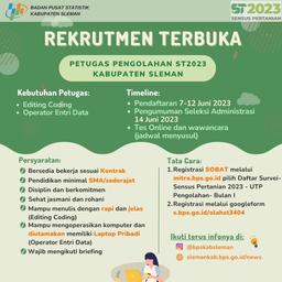 OPEN RECRUITMENT ENTRY DATA ST2023