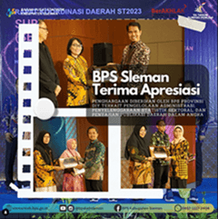 BPS Sleman Terima Apresiasi dari BPS Provinsi DIY