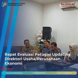  Rapat Evaluasi Petugas Updating Direktori Usaha/ Perusahaan Ekonomi