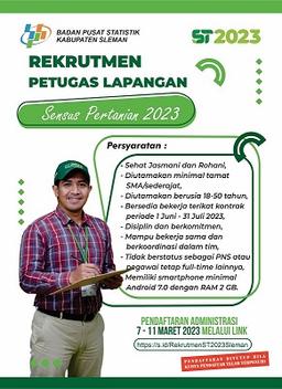 REKRUTMEN PETUGAS LAPANGAN ST2023